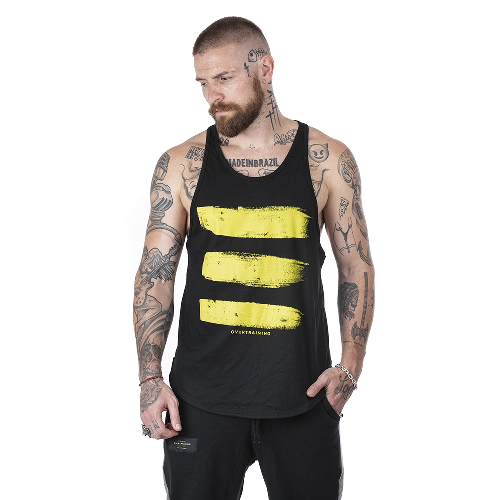 regata masculina cavada preta