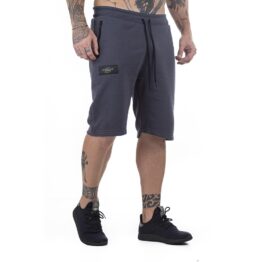 bermuda-moletom-overtraining-one-chumbo-meio-corpo bermuda moletom masculina chumbo